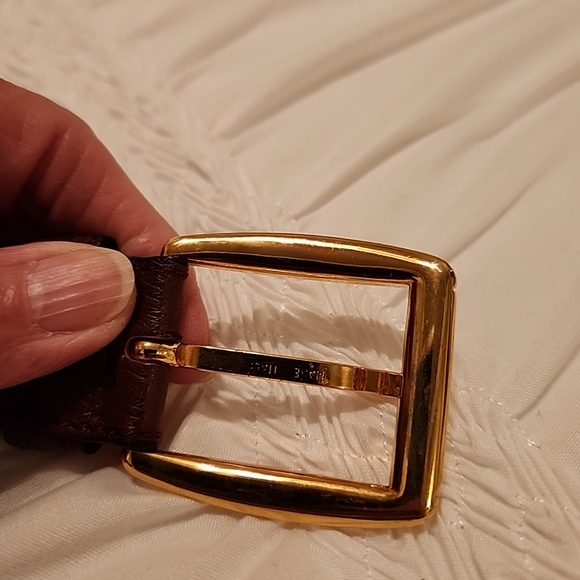 Ostrich belt Fontanelli.  Made in Italy like new - Picture 7 of 7